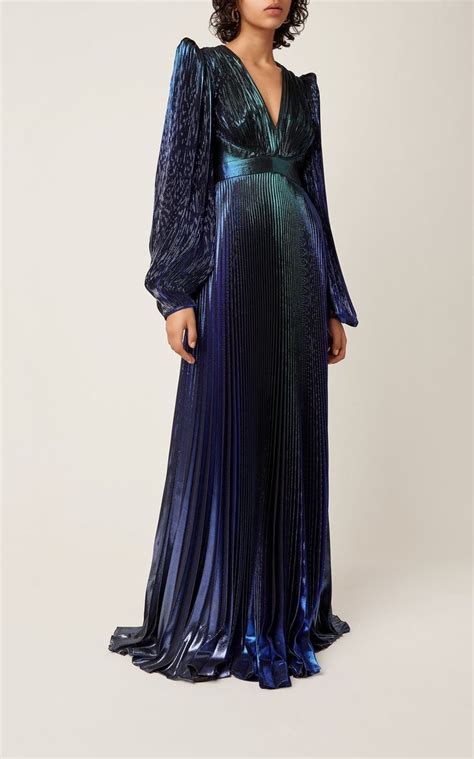 givenchy metallic maxi dress|givenchy blue dresses.